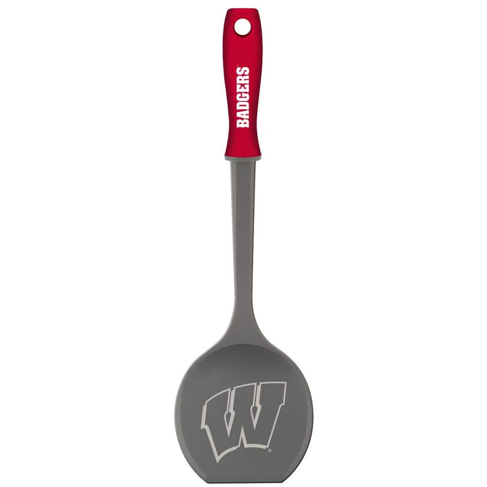 Custom Logo Imprinted Silicone Spatulas with Wooden Handles - 4 Colors