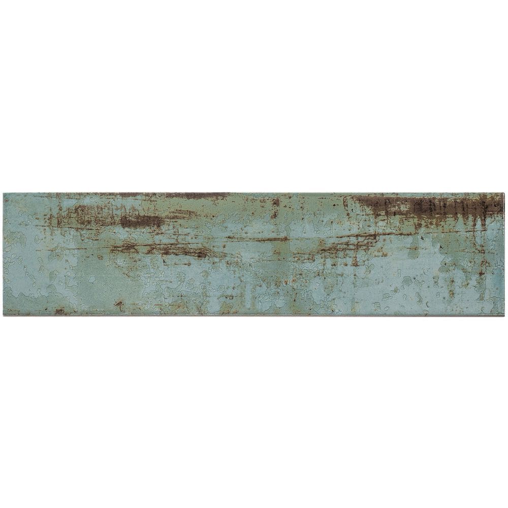 Dane 4" x 16" Blue Glazed Ceramic Subway Wall Tile
