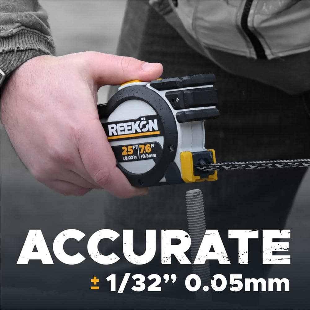 T1 Tomahawk 25 ft Digital Tape Measure with Green Laser