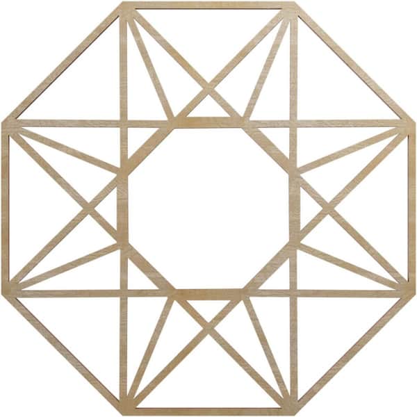 Ekena Millwork 0.375 in. x 7 in. x 18 in. Wood Medallion Moulding