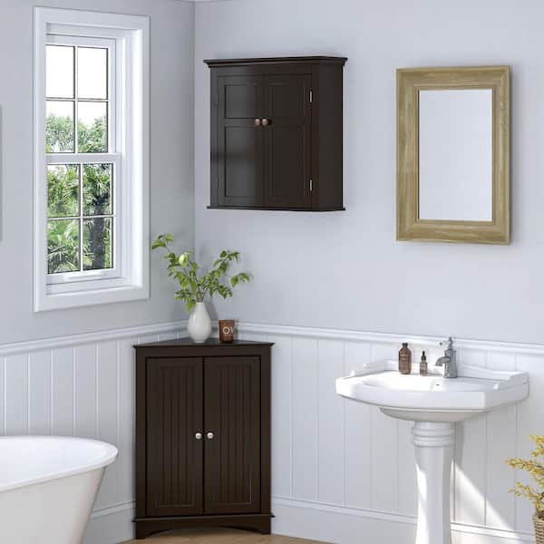 Dracelo 21.1 in. W x 8.8 in. D x 24 in. H Over the Toilet Bathroom