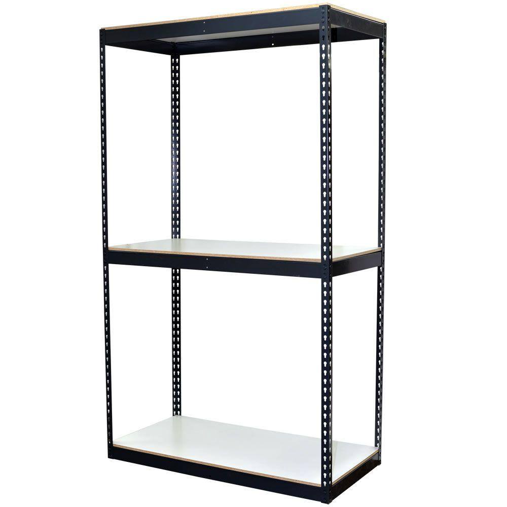 EDSAL Bulk Storage Rack: Starter, Medium-Duty, 77 in x 24 in x 78 in, Steel  Wire, 4 Shelves