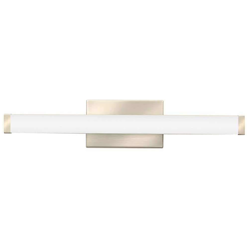Lithonia Lighting Contractor Select Contemporary Square Brushed Nickel LED  Vanity Light Bar 3000K FMVCSL 24IN MVOLT 30K 90CRI BN M6 The Home Depot