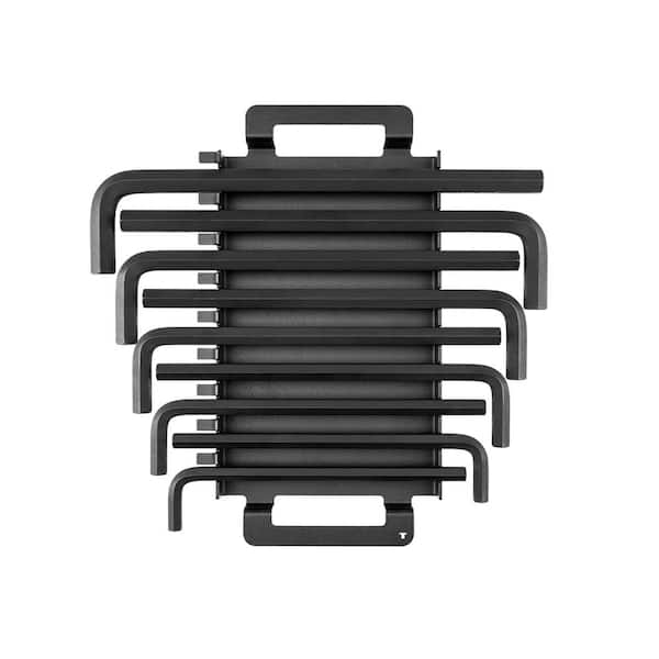 TEKTON Flat End Hex L- Key Set with Rack, 9-Piece (11-19 mm)