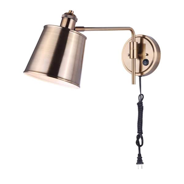 CANARM Ryana 1-Light Gold Swing Arm Light