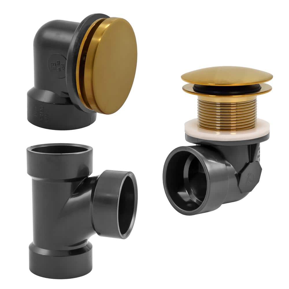 Illusionary No-Hole Sch. 40 ABS Plumbers Pack with Tip-Toe Bath Drain, Brushed Bronze price history on PriceWatchPro