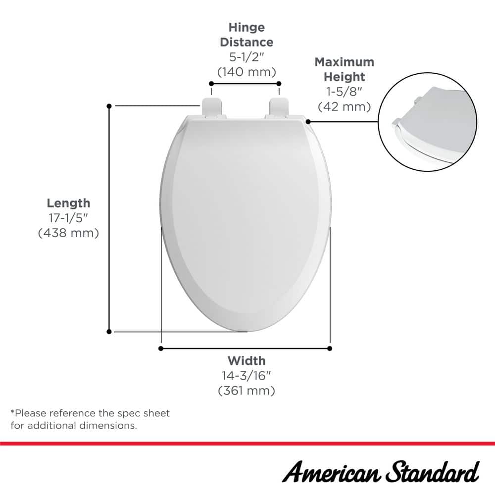 White Antimicrobial Slow-Close Elongated Toilet Seat