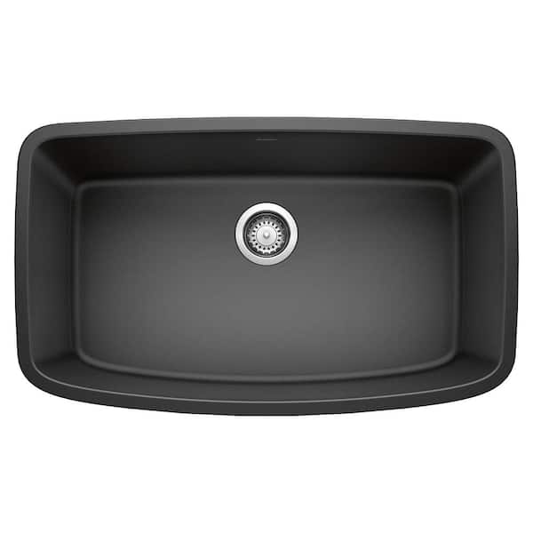 Blanco VALEA 32 in. Undermount Single Bowl Anthracite Granite Composite Kitchen Sink