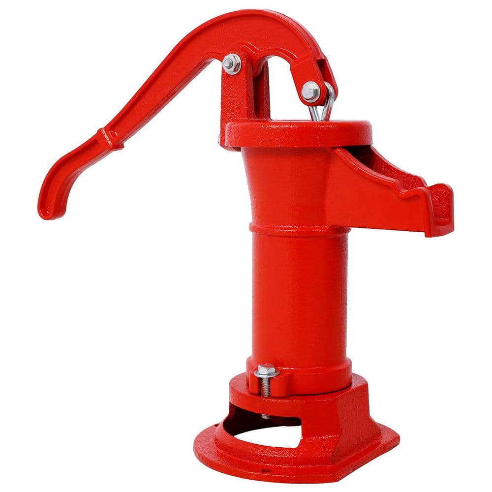 Operated 25 ft. Antique Pitcher Hand Water Pump, Red price history on PriceWatchPro
