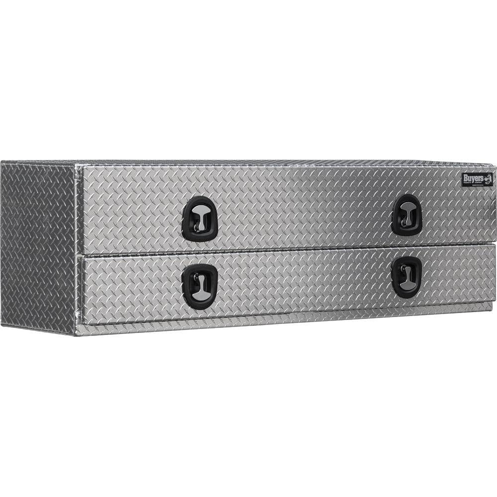 21x18x90 Inch Diamond Tread Aluminum Flatbed Contractor Top Mount Tool Box With Lower Door price history on PriceWatchPro