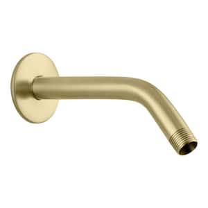 8 in. Stainless Steel Shower Arm in Matte Gold