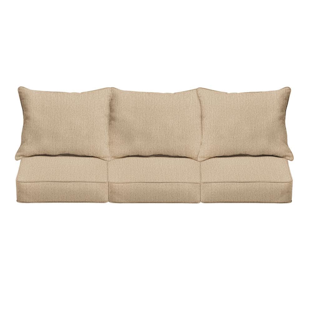 1101Design 25 in. x 25 in. Deep Seating Indoor/Outdoor Couch Pillow and ...