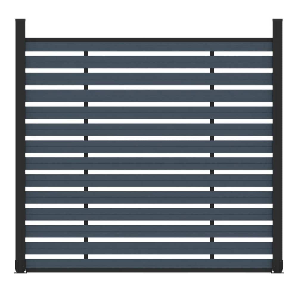 Outdoor Lattice 6 ft. H x 6 ft. W Waterproof Gray Composite Fence Panel Kit with Two Posts price history on PriceWatchPro