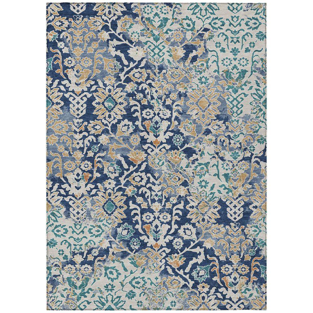 Chantille Machine Washable Indoor/Outdoor Abstract ACN2584 Navy 3 ft. x 4 ft. Area Rug price history on PriceWatchPro