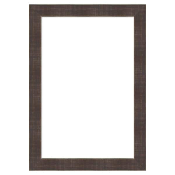Amanti Art Whiskey Brown Rustic 14 in. x 20 in. Wood Framed Dry Erase Magnetic Memo Board
