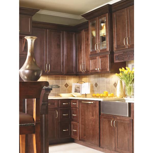 Revitalize 1-1/4 in. (32mm) Traditional Gilded Bronze Rectangle Cabinet Knob