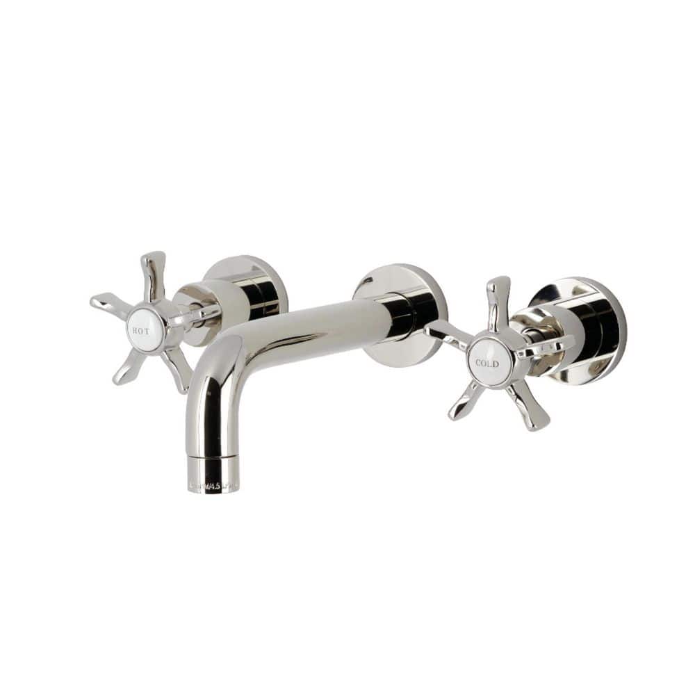 Hamilton Double Handle Wall Mount Bathroom Faucet in Polished Nickel price history on PriceWatchPro