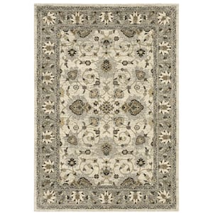 Farrah Beige 7 ft. 10 in. x 10 ft. 10 in. Traditional Area Rug