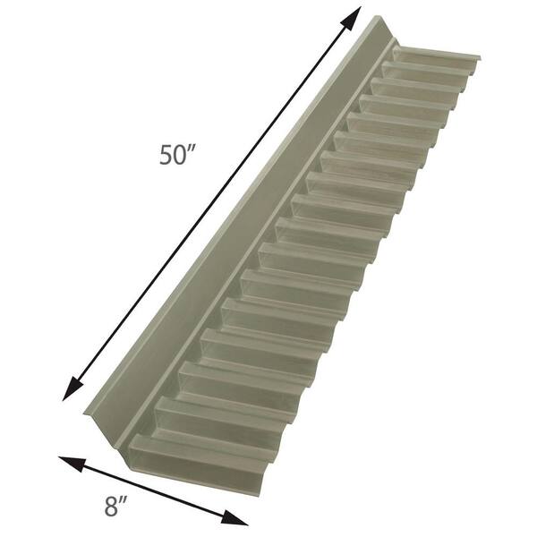 4 ft. Solar Grey Polycarbonate Wall Connector Flashing