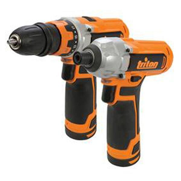 Triton 12-Volt Lithium-Ion Cordless Drill Driver and Impact Driver Combo Kit (2-Pack)