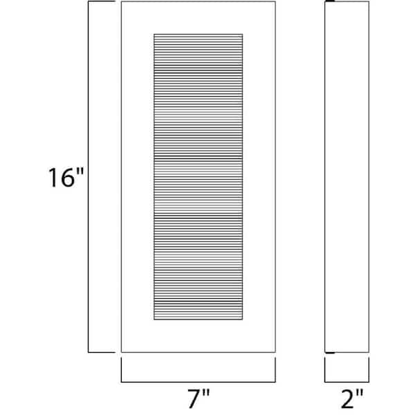 Avenue 4-Light Architectural Bronze Integrated LED Outdoor Wall Lantern Sconce