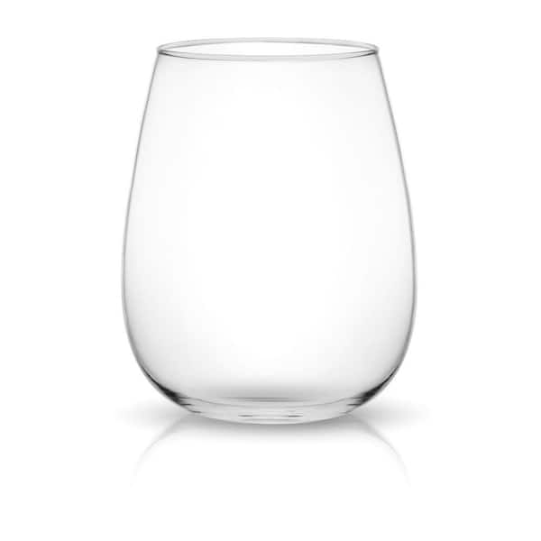 JoyJolt Spirits Stemless Wine Glasses for Red or White Wine ( Set of 4)-15-Ounces: Wine Glasses