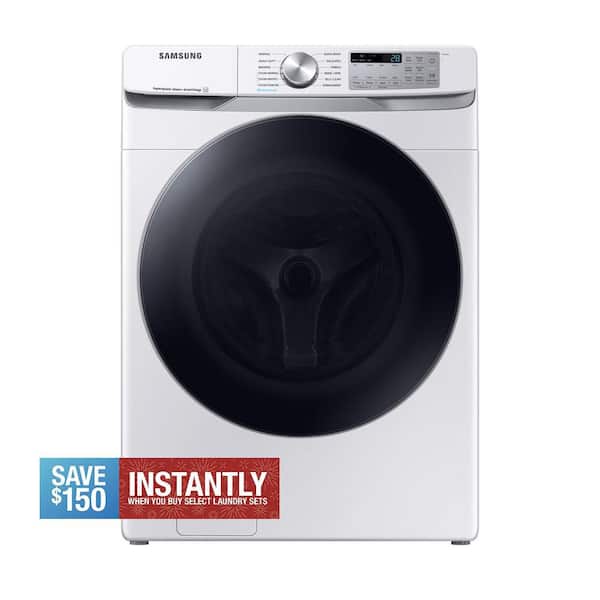 Samsung 4.5 cu. ft. Smart High-Efficiency Front Load Washer with Super Speed in White