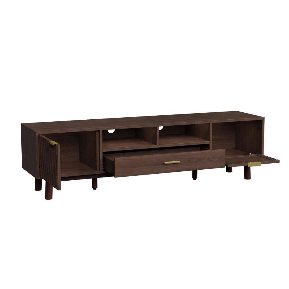 66.93 in. W x 15.55 in. D x 18.1 in. H Bathroom Dark Brown Linen Cabinet price history on PriceWatchPro
