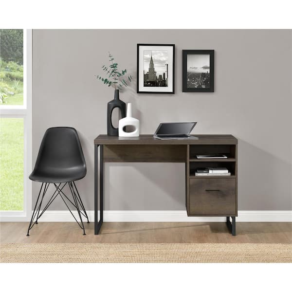Altra Furniture Candon Sonoma Mocha Oak Desk with Storage