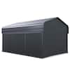 10'x15' Domain Pro 150 Carport Shelter White, Powder-Coated Steel Frame