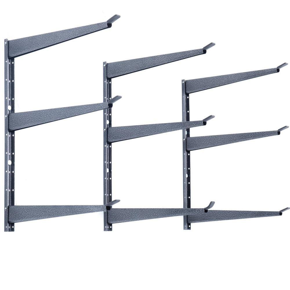 Angel Sar 3-Tier Heavy Duty Lumber Storage Rack with Fully Adjustable ...