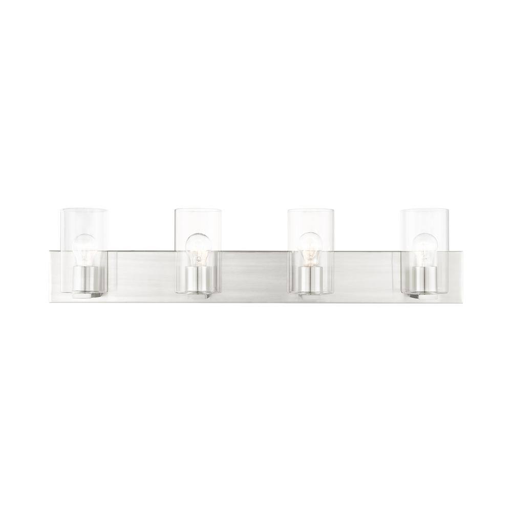 Livex Lighting - Zurich - 4 Light Bath Vanity in Contemporary Style - 35.5