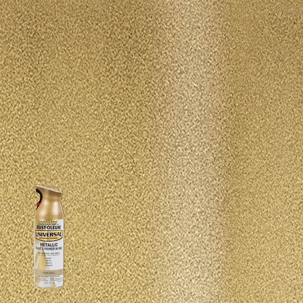 Rust-Oleum Universal 11 oz. All Surface Metallic Pure Gold All Surface Spray Paint and Primer in One (6-Pack)