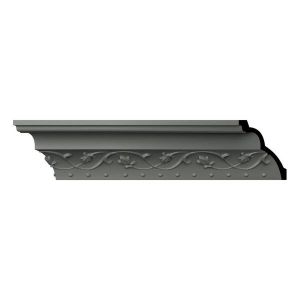 Ekena Millwork Frisco 4 in. D x 5.5 in. W x 96 in. L Polyurethane Crown Moulding