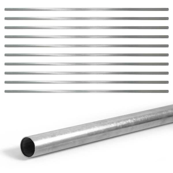 1-5/8 in. Chain Link Fence Silver Galvanized Steel Top Rail (Pack of 10)