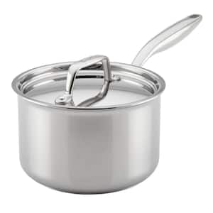 Thermal Pro Clad 3-qt. Stainless Steel Saucepan in Silver with lid
