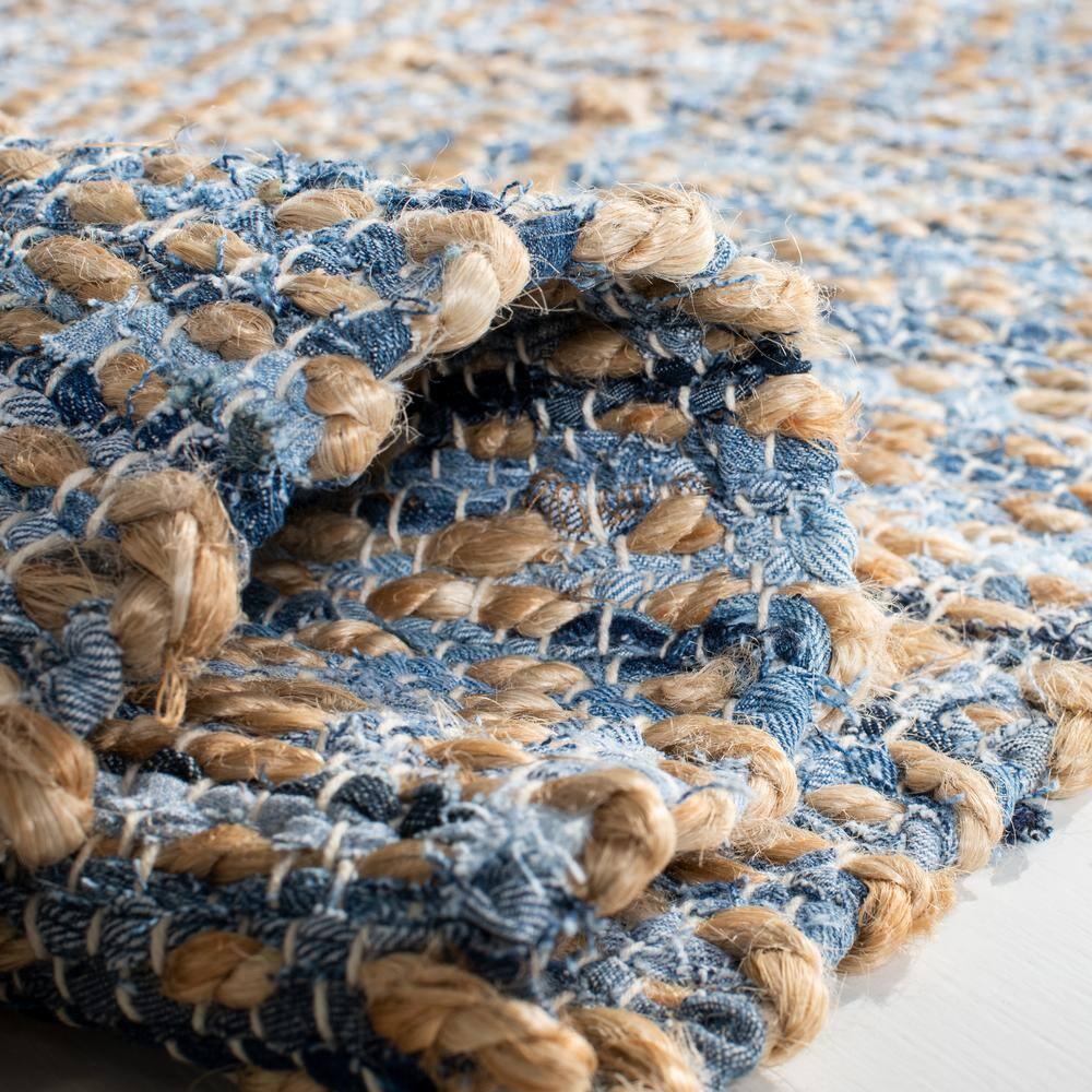 Cape Cod Natural/Blue 9 ft. x 12 ft. Gradient Striped Area Rug - thumbnail 7