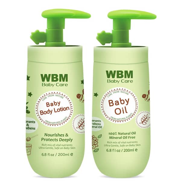 WBM Baby Bath Essentials Kit for Hair and Skin Care Includes 3-In