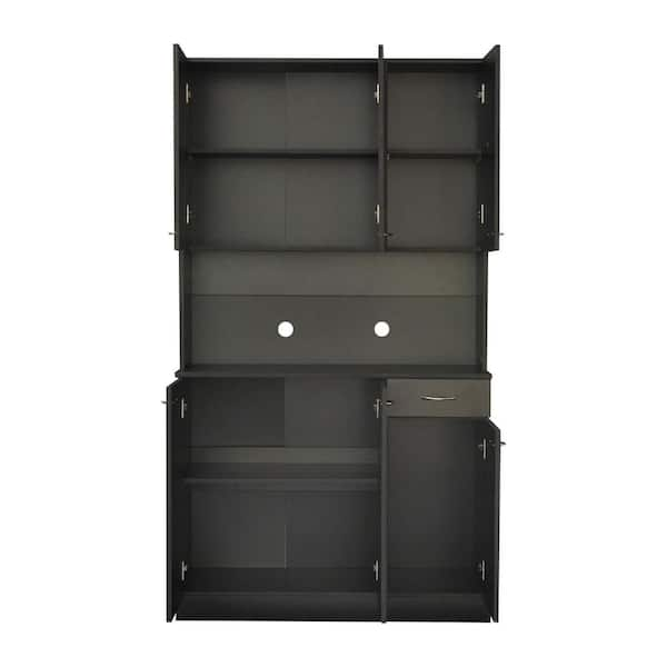 Black deals tall wardrobe