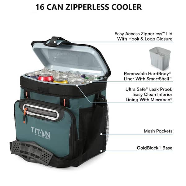 FAWEY TRED INC 6 qt. Zipperless Hardbody Small Cooler, Green