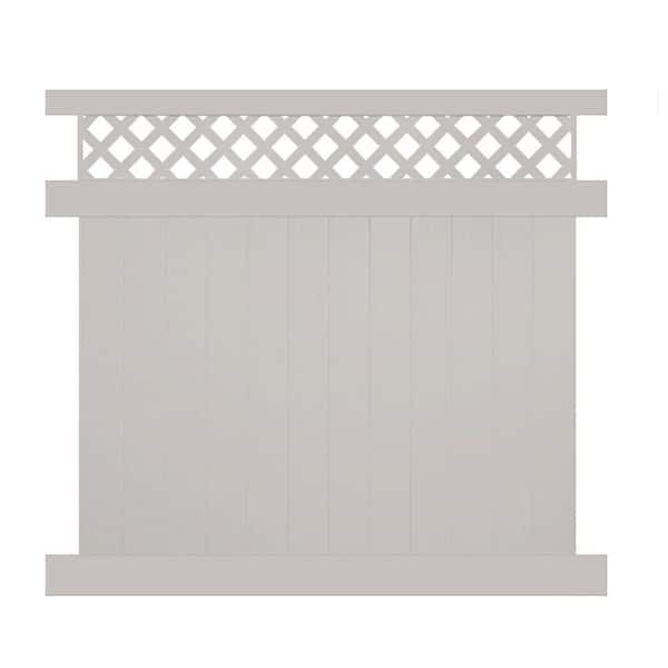 Weatherables Ashton 5 ft. H x 6 ft. W Tan Vinyl Privacy Fence Panel Kit