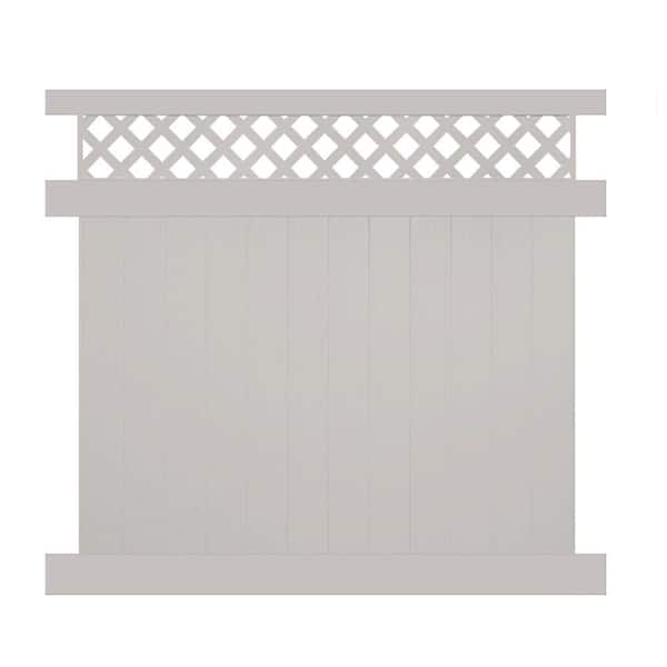 Weatherables Ashton 5 ft. H x 8 ft. W Tan Vinyl Privacy Fence Panel Kit