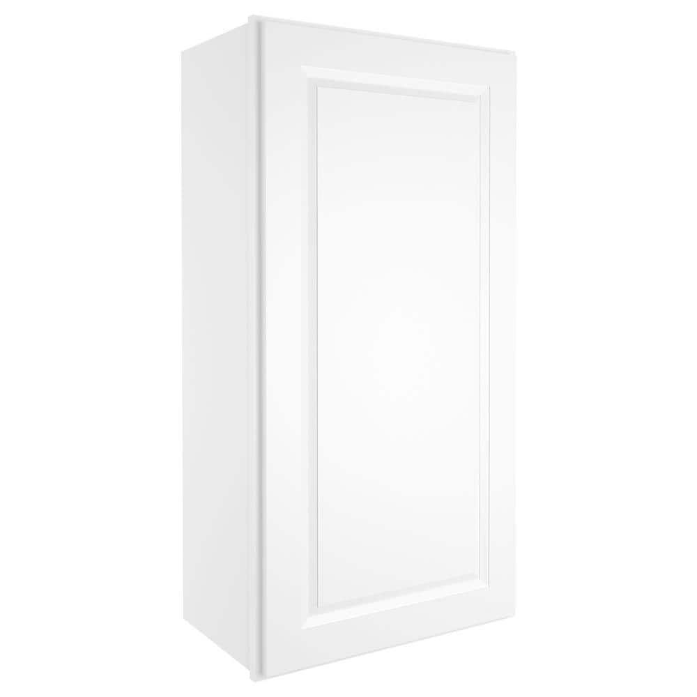 HOMEIBRO 21in W X 12in D X 42in H in Traditional Dove Plywood Ready to Assemble Wall Kitchen