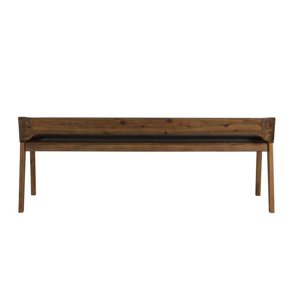 dining bench with low back