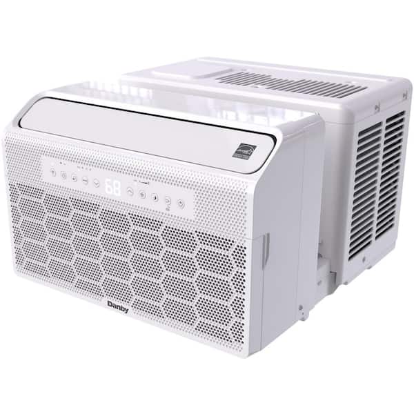 Danby 8,000 BTU 115V Window Air Conditioner Cools 350 Sq. Ft. with Remote Control in White