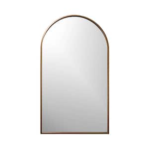 Juliet, Arched Iron Mirror, Gold 22 in. x 38 in.