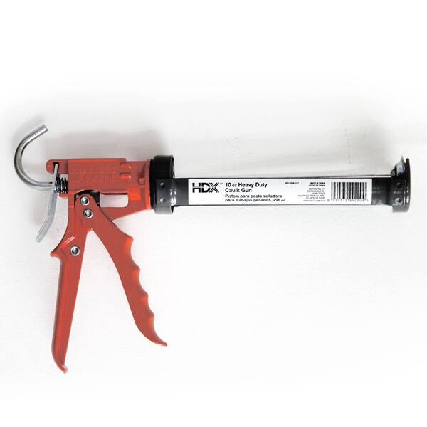 Hdx 9 In Heavy Duty Professional Caulk Gun Hd138c The Home Depot
