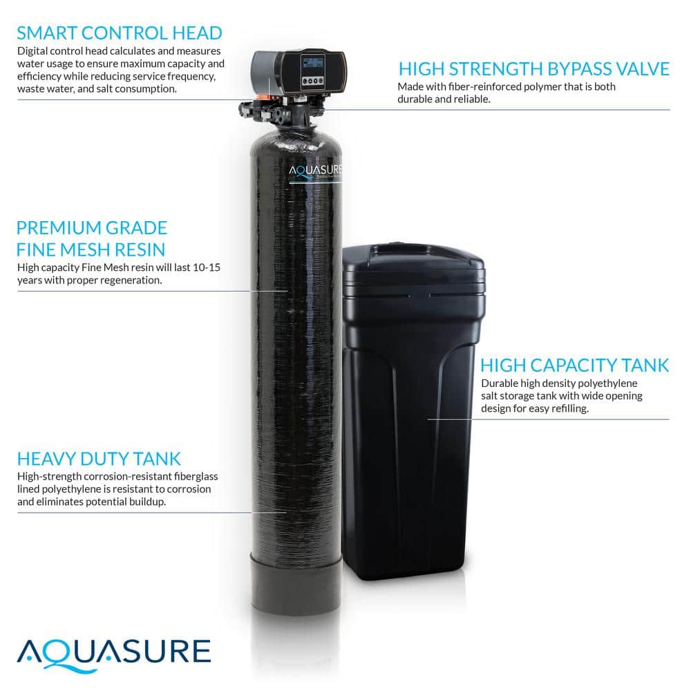 Aquasure Signature Elite 48,000 Grains Whole House Water Treatment System