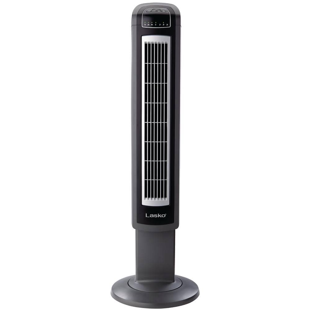 Reviews For Lasko 42 In 3 Speed Gray Oscillating Tower Fan With Nighttime Feature And Remote Control T42552 The Home Depot