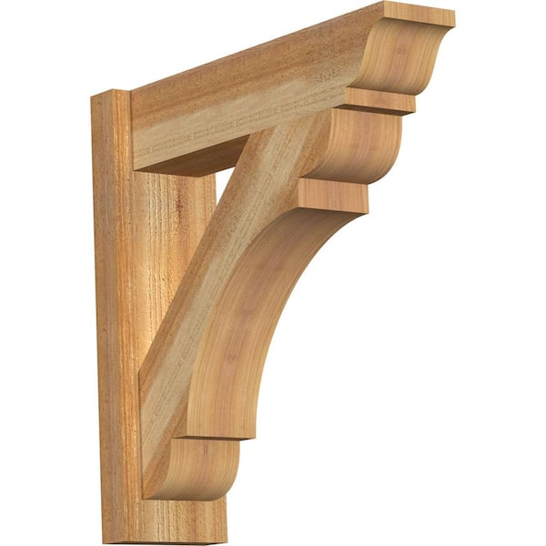 Ekena Millwork 6 in. x 22 in. x 22 in. Western Red Cedar Olympic Traditional Rough Sawn Outlooker